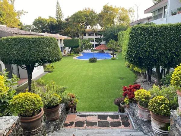 Departamento en Fraccionamiento Rancho Cortés | Planta Baja con Terraza Jardín y Alberca Climatizada