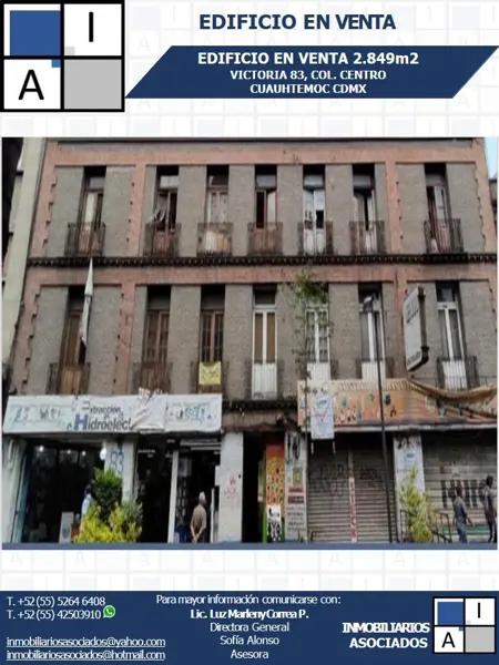 ¡EDIFICIO EN VENTA! VICTORIA, CENTRO HISTORICO, CDMX