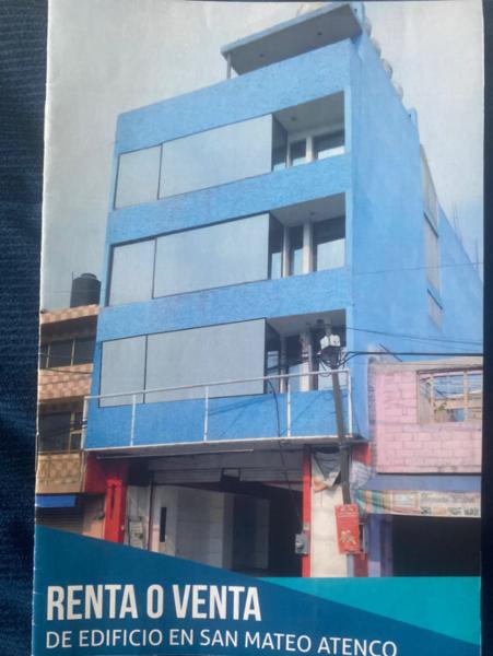 Edificio en San Mateo Atenco con local, bodega industrial, oficinas y departamento.