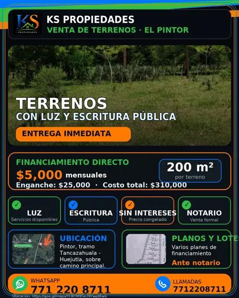 Veta de terrenos en pagos escritura publica