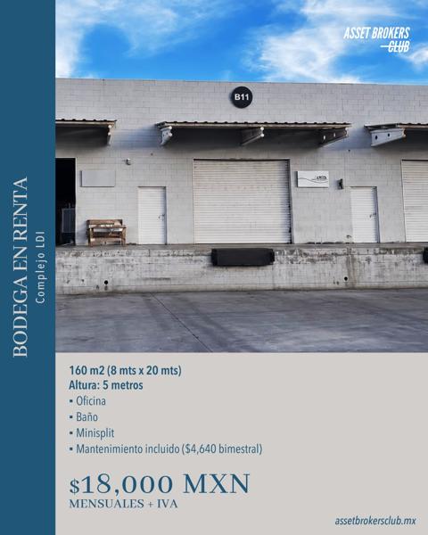 BODEGA EN RENTA COMPLEJO LDI