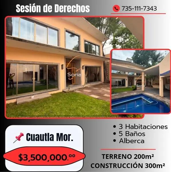 CASA EN VENTA EN PRIVADA

COLONIA MORELOS, Cuautla, Morelos

$3,500,000 PESOS.