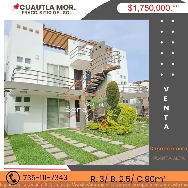 Departamento en venta en Sitio del Sol, Cuautla, Morelos