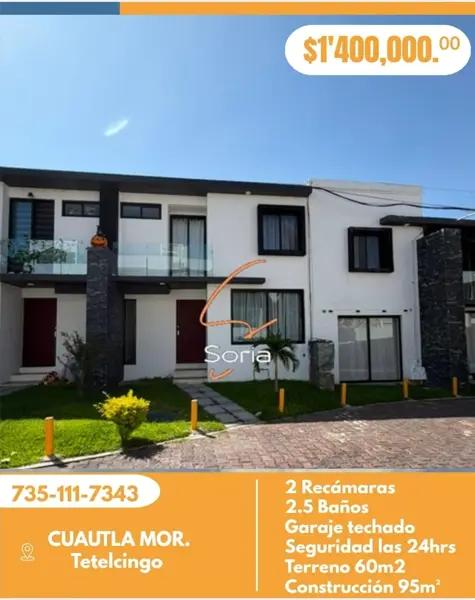 Casa en Villas de Tetelcingo Cuautla Mor.



$1'400,000