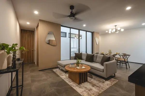 Departamento en venta de dos recámaras en Temozón Norte, Mérida