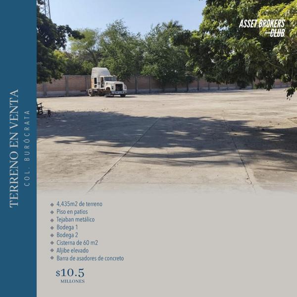 TERRENO EN VENTA COLONIA BURÓCRATA