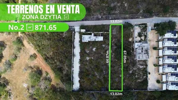 Terreno(871) en Venta en Dzitya Terreno(871) en Venta en Dzitya