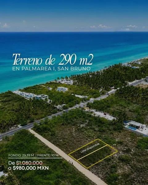 Terreno de 290m2 en Palmaréa I, San Bruno