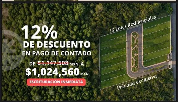 Terreno en Venta en Privada Vida Kuché en Chablekal