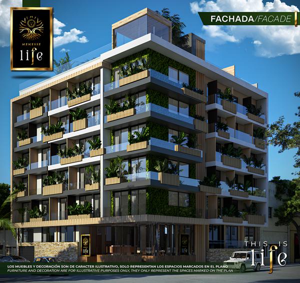 Departamento (Mod. 1 Recámara) en Venta en "Menesse Life", Playa del Carmen Departamento (Mod. 1 Recámara) en Venta en "Menesse Life", Playa del Carmen