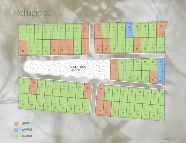 Terreno Semi-urbanizado en Venta en Refugio Yucatán, Chuburna Puerto
