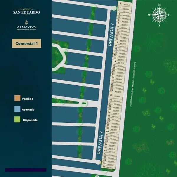 Terreno Comercial en Venta en Privada Hacienda San Eduardo, Telchac