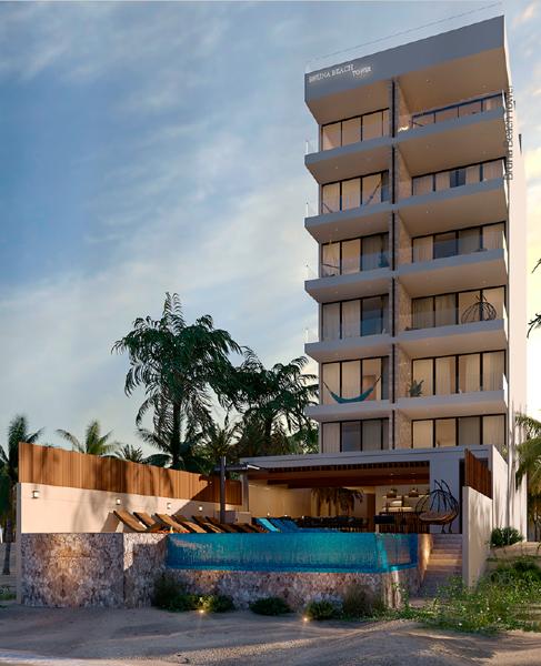 Departamentos en Bruna Beach Towers en Chelem
