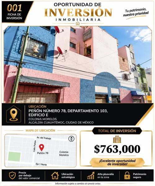 Edificio en venta en Morelos, Cuauhtémoc, Ciudad de México