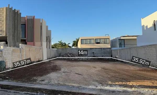 Terreno de 503m² en privada residencial en Paseo Norte Mérida Yucatán Terreno de 503m² en privada residencial en Paseo Norte Mérida Yucatán