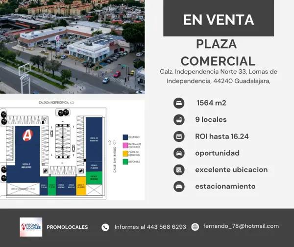 ¡DEJA QUE TU DINERO TRABAJE POR TI! PLAZA COMERCIAL EN VENTA (ROI HASTA 16.24%)