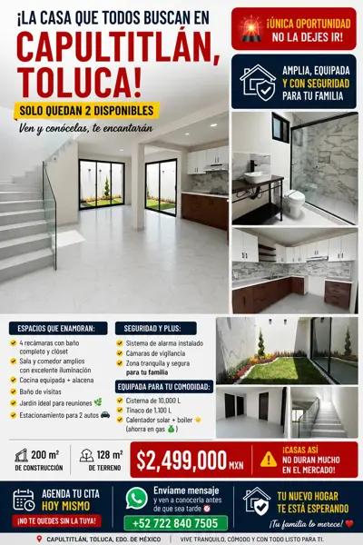 Casas en preventa capultitlan