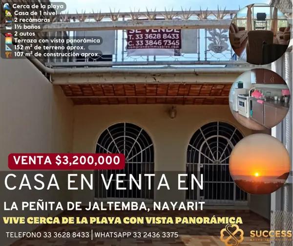 Casa en Venta – La Peñita de Jaltemba, Nayarit