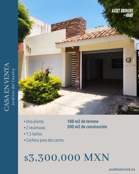 CASA EN VENTA JARDINES DE COUNTRY