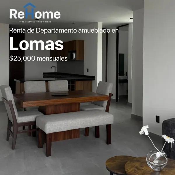 Renta de Departamento en Lomas Cuarta Sección, San Luis Potosí