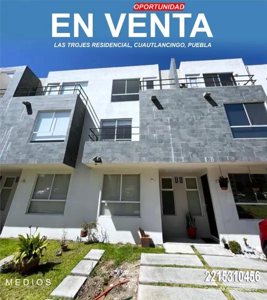 CASA EN LIQUIDACION DE 3 RECAMARAS EN LAS TROJES, CUAUTLANCINGO, PUEBLA, PRECIO NEGOCIABLE