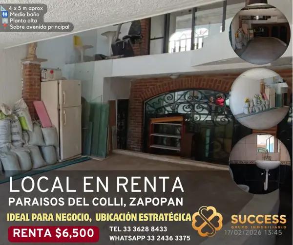 Local en Renta – Paraísos del Colli, Zapopan