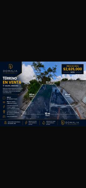 Terreno en venta en Margarita Maza de Juárez, Xalapa, Veracruz de Ignacio de la Llave