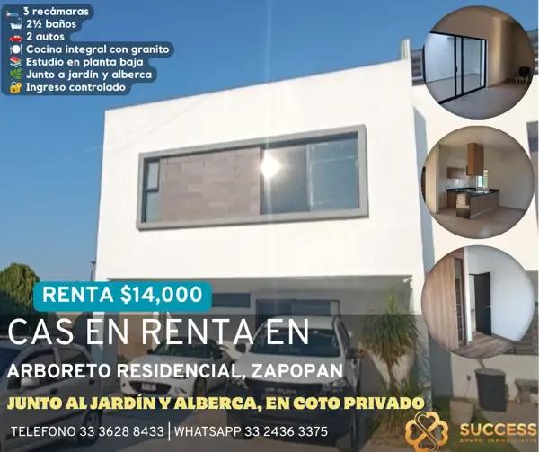 Casa en Renta – Arboreto Residencial, Zapopan