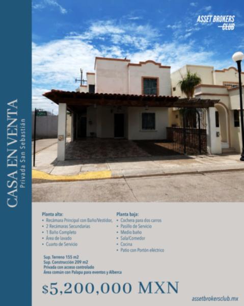 CASA EN VENTA PRIVADA SAN SEBASTIÁN