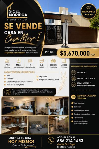 Casa en venta en Residencial Casa Maya, Mexicali, Baja California