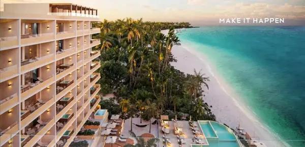 Depto 2 recámaras Plus 181.59 m² frente al mar — INNA Beach 611, Puerto Morelos