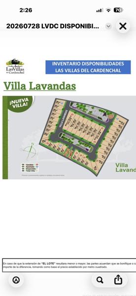 Terreno en venta en El Cardenchal, Torreón, Coahuila de Zaragoza