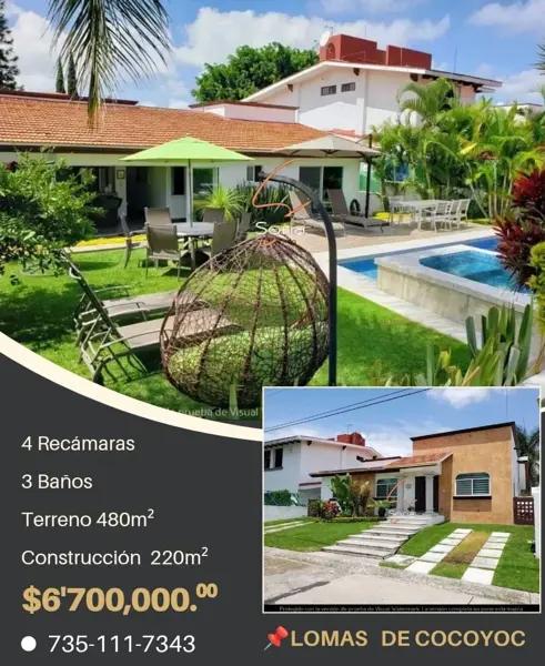 CASA EN LOMAS DE COCOYOC 

UNA SOLA PLANTA