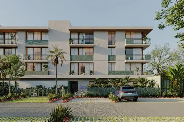 Conjunto de estudios y departamentos en Dzibilchaltun,