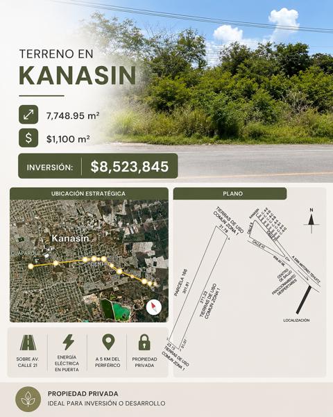 TERRENO EN KANASIN