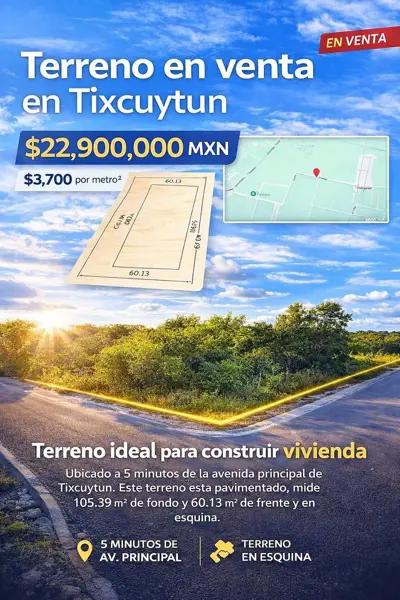 Terreno en Tixcuytun