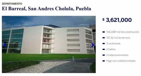 DEPARTAMENTO EN VENTA | EL BARREAL, SAN ANDRÉS CHOLULA, PUEBLA DEPARTAMENTO EN VENTA | EL BARREAL, SAN ANDRÉS CHOLULA, PUEBLA