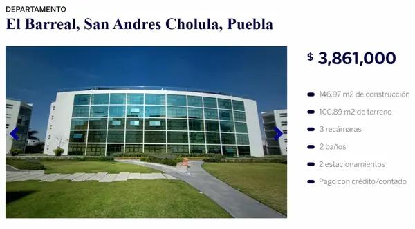 DEPARTAMENTO EN VENTA | EL BARREAL, SAN ANDRÉS CHOLULA, PUEBLA DEPARTAMENTO EN VENTA | EL BARREAL, SAN ANDRÉS CHOLULA, PUEBLA
