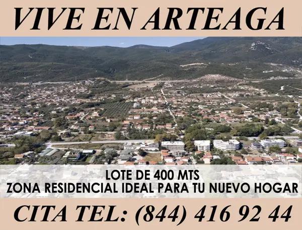 Lote Residencial de 400 m² en Arteaga, Coahuila