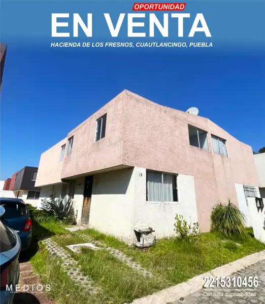 CASA EN LIQUIDACION EN HACIENDA LOS FRESNOS, CUAUTLANCINGO, PUEBLA, PRECIO NEGOCIABLE