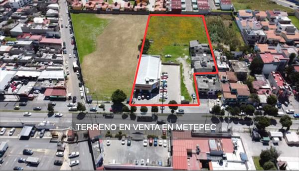 Terreno en Venta para Actividades Productivas en Coaxustenco, Metepec