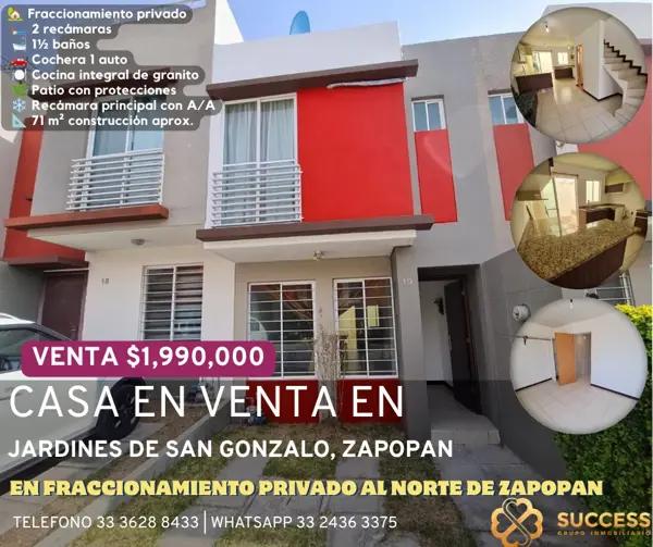 Casa en Venta – Jardines de San Gonzalo, Zapopan Casa en Venta – Jardines de San Gonzalo, Zapopan