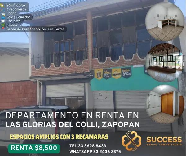 Departamento en Renta – La Gloria del Colli, Zapopan Departamento en Renta – La Gloria del Colli, Zapopan