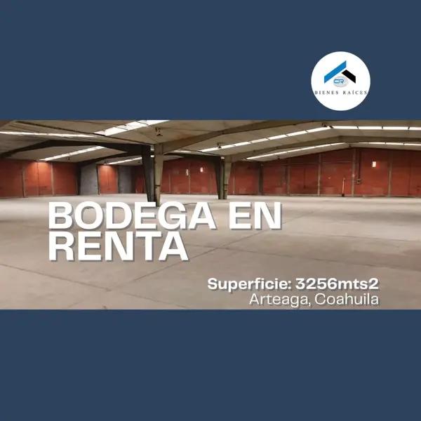 BODEGA EN RENTA EN ARTEGA | 3,256 m²