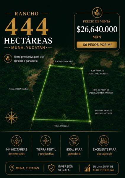 RANCHO EN VENTA EN MUNA