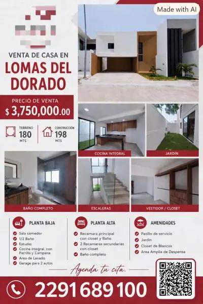Casa en venta Fracc Lomas del Dorado Casa en venta Fracc Lomas del Dorado