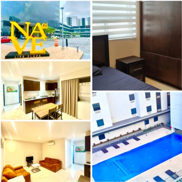 Departamento amueblado en Apodaca Plaza Comercial Nave 01.