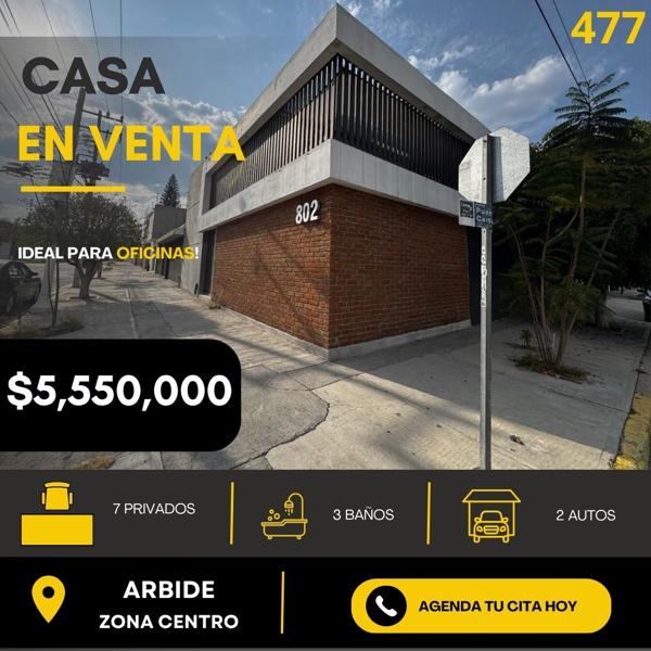 CASA COMERCIAL EN VENTA O RENTA EN LA ARBIDE