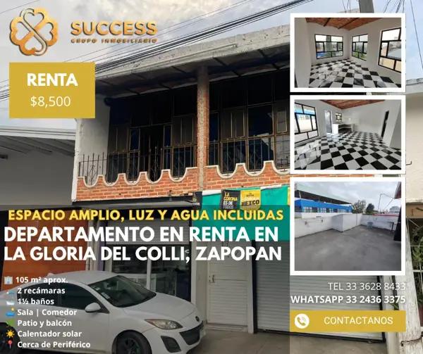 Departamento en Renta – La Gloria del Colli, Zapopan Departamento en Renta – La Gloria del Colli, Zapopan