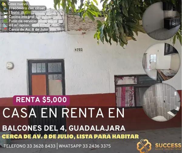 Casa en Renta – Balcones del Cuatro, Guadalajara